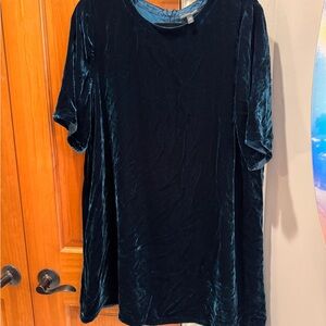 Eileen Fisher Green Velvet Tunic